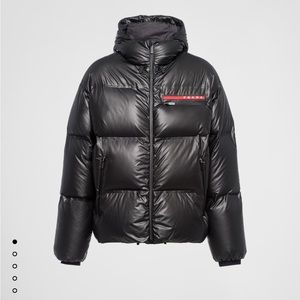Prada Nylon Hooded Puffer
